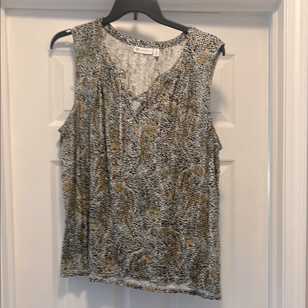 Rafaella Silver and Gold Blouse with Shimmery Style